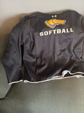 Under Armour Black Stevens Point WI. College Softball Pullover